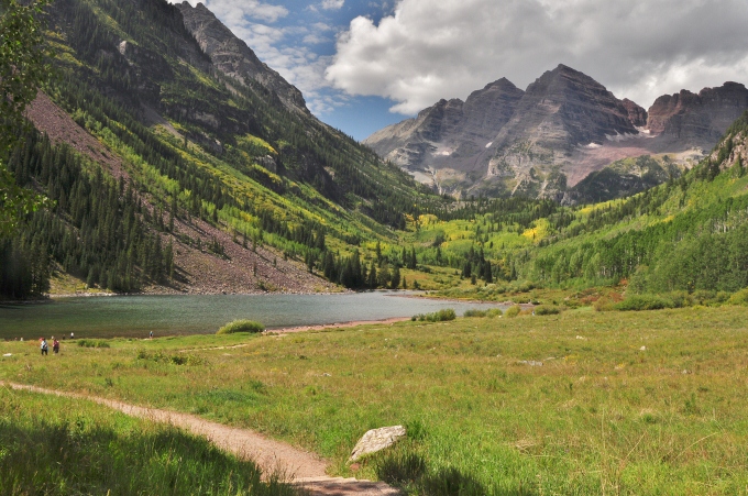 the Maroon Bells of Colorado